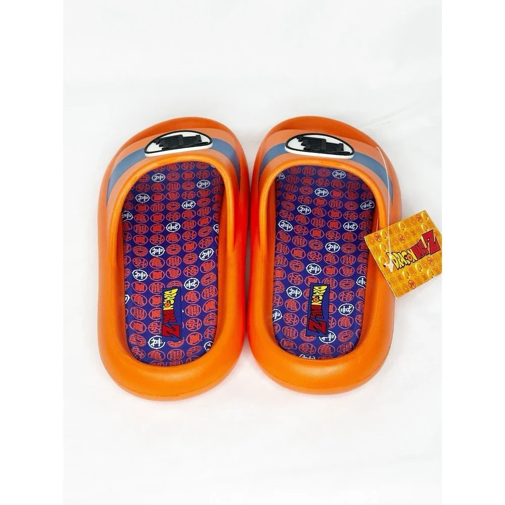 Dragon Ball Z Kame Symbol Men's Cloud Comfort Foam Slide Sandals Orange Size 10